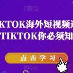 道甜跨境·TIKTOK海外短视频达人训练营,做海外抖音TIKTOK你必须知道的几件事-我创创业-副业网-网络创业-资源分享-网课资源-学习教程-学知识-自媒体-抖音-视频号-小红书-网络项目,赚钱软件,副业,兼职,学生赚,挂机赚-我创创业-副业网-5ccy.cn
