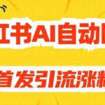 【原创开发】小红书AI自动回复,全网首发引流涨粉思路-我创创业-副业网-网络创业-资源分享-网课资源-学习教程-学知识-自媒体-抖音-视频号-小红书-网络项目,赚钱软件,副业,兼职,学生赚,挂机赚-我创创业-副业网-5ccy.cn