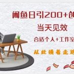 闲鱼精准引流创业粉,日引200 ,当天见效,从此横着走-我创创业-副业网-网络创业-资源分享-网课资源-学习教程-学知识-自媒体-抖音-视频号-小红书-网络项目,赚钱软件,副业,兼职,学生赚,挂机赚-我创创业-副业网-5ccy.cn