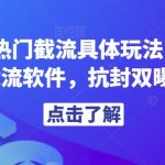 解析当前热门截流具体玩法,附赠全新快手截流软件,抗封双曝光脚本【揭秘】-我创创业-副业网-网络创业-资源分享-网课资源-学习教程-学知识-自媒体-抖音-视频号-小红书-网络项目,赚钱软件,副业,兼职,学生赚,挂机赚-我创创业-副业网-5ccy.cn