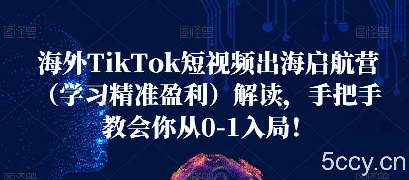海外TikTok短视频出海启航营（学习精准盈利）解读，手把手教会你从0-1入局！-我创创业-副业网-网络创业-资源分享-网课资源-学习教程-学知识-自媒体-抖音-视频号-小红书-网络项目,赚钱软件,副业,兼职,学生赚,挂机赚-我创创业-副业网-5ccy.cn