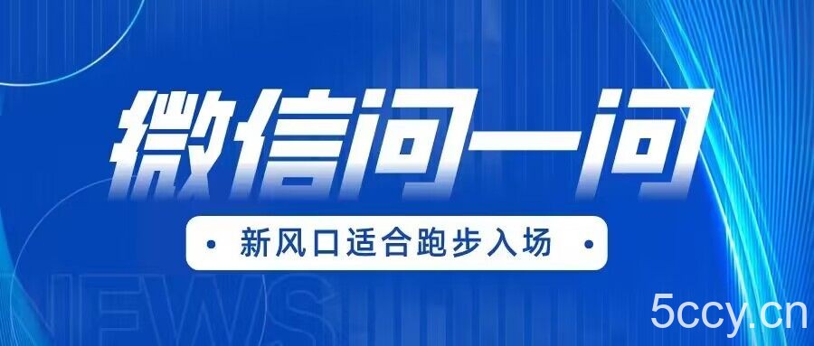 全网首发微信问一问新风口变现项目（价值1999元）-我创创业-副业网-网络创业-资源分享-网课资源-学习教程-学知识-自媒体-抖音-视频号-小红书-网络项目,赚钱软件,副业,兼职,学生赚,挂机赚-我创创业-副业网-5ccy.cn