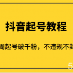 外面1980的抖音起号教程,一周起号破千粉,不违规不封号-我创创业-副业网-网络创业-资源分享-网课资源-学习教程-学知识-自媒体-抖音-视频号-小红书-网络项目,赚钱软件,副业,兼职,学生赚,挂机赚-我创创业-副业网-5ccy.cn