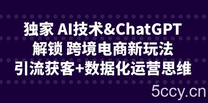 独家 AI技术-我创创业-副业网-网络创业-资源分享-网课资源-学习教程-学知识-自媒体-抖音-视频号-小红书-网络项目,赚钱软件,副业,兼职,学生赚,挂机赚-我创创业-副业网-5ccy.cn