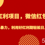 节日红利项目,微信红包封面,操作简单暴力,利用好红利期轻松日入2000-我创创业-副业网-网络创业-资源分享-网课资源-学习教程-学知识-自媒体-抖音-视频号-小红书-网络项目,赚钱软件,副业,兼职,学生赚,挂机赚-我创创业-副业网-5ccy.cn
