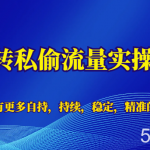 公转私偷流量实操课,致力于拥有更多自持,持续,稳定,精准的私域流量-我创创业-副业网-网络创业-资源分享-网课资源-学习教程-学知识-自媒体-抖音-视频号-小红书-网络项目,赚钱软件,副业,兼职,学生赚,挂机赚-我创创业-副业网-5ccy.cn