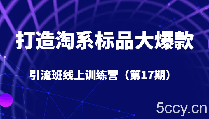打造淘系标品大爆款引流班线上训练营5天直播授课 1个月答疑-我创创业-副业网-网络创业-资源分享-网课资源-学习教程-学知识-自媒体-抖音-视频号-小红书-网络项目,赚钱软件,副业,兼职,学生赚,挂机赚-我创创业-副业网-5ccy.cn