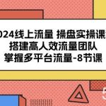 （10466期）2024线上流量 操盘实操课程，搭建高人效流量团队，掌握多平台流量-8节课-我创创业-副业网-网络创业-资源分享-网课资源-学习教程-学知识-自媒体-抖音-视频号-小红书-网络项目,赚钱软件,副业,兼职,学生赚,挂机赚-我创创业-副业网-5ccy.cn