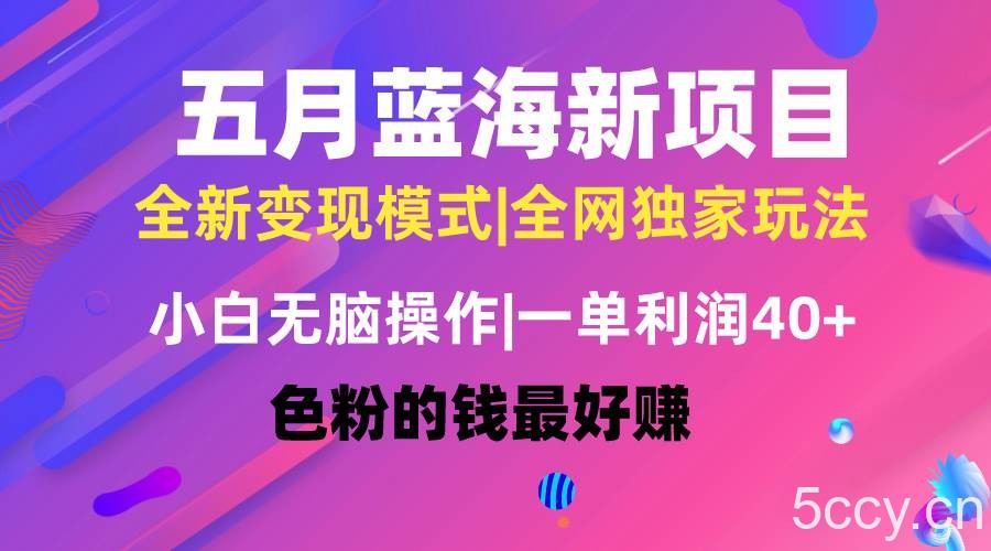 （10477期）五月蓝海项目全新玩法，小白无脑操作，一天几分钟，矩阵操作，月入4万+-我创创业-副业网-网络创业-资源分享-网课资源-学习教程-学知识-自媒体-抖音-视频号-小红书-网络项目,赚钱软件,副业,兼职,学生赚,挂机赚-我创创业-副业网-5ccy.cn