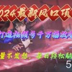 (10182期)2024年新风口,视频号分成2.0计划,多种玩法打爆视频号,每日轻松2000-我创创业-副业网-网络创业-资源分享-网课资源-学习教程-学知识-自媒体-抖音-视频号-小红书-网络项目,赚钱软件,副业,兼职,学生赚,挂机赚-我创创业-副业网-5ccy.cn