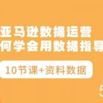 (10158期)亚马逊数据运营,小白如何学会用数据指导运营(10节课+资料数据)-我创创业-副业网-网络创业-资源分享-网课资源-学习教程-学知识-自媒体-抖音-视频号-小红书-网络项目,赚钱软件,副业,兼职,学生赚,挂机赚-我创创业-副业网-5ccy.cn