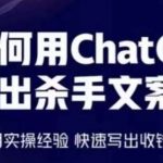 如何用ChatGPT写出杀手文案,6个月实操经验,快速写出收钱文案-我创创业-副业网-网络创业-资源分享-网课资源-学习教程-学知识-自媒体-抖音-视频号-小红书-网络项目,赚钱软件,副业,兼职,学生赚,挂机赚-我创创业-副业网-5ccy.cn