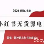 2024新风口电商,小红书无货源电商,带第一批冲进小红书电商风口-我创创业-副业网-网络创业-资源分享-网课资源-学习教程-学知识-自媒体-抖音-视频号-小红书-网络项目,赚钱软件,副业,兼职,学生赚,挂机赚-我创创业-副业网-5ccy.cn
