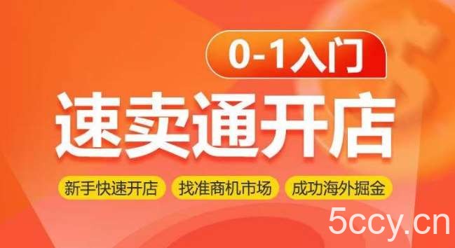速卖通开店0-1入门，新手快速开店 找准商机市场 成功海外掘金-我创创业-副业网-网络创业-资源分享-网课资源-学习教程-学知识-自媒体-抖音-视频号-小红书-网络项目,赚钱软件,副业,兼职,学生赚,挂机赚-我创创业-副业网-5ccy.cn