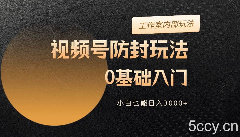 （10107期）2024视频号升级防封玩法，零基础入门，小白也能日入3000+-我创创业-副业网-网络创业-资源分享-网课资源-学习教程-学知识-自媒体-抖音-视频号-小红书-网络项目,赚钱软件,副业,兼职,学生赚,挂机赚-我创创业-副业网-5ccy.cn