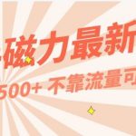 每天稳定500+,外面卖2980的快手磁力最新玩法,不靠流量可批量放大,手机电脑都可操作-我创创业-副业网-网络创业-资源分享-网课资源-学习教程-学知识-自媒体-抖音-视频号-小红书-网络项目,赚钱软件,副业,兼职,学生赚,挂机赚-我创创业-副业网-5ccy.cn