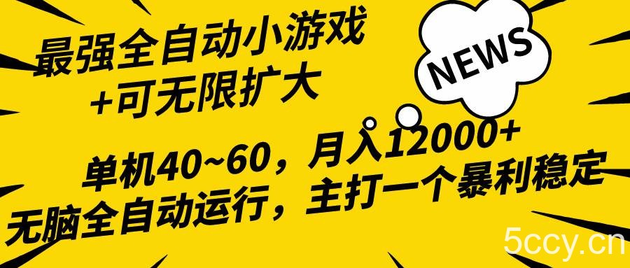 （10046期）2024最新全网独家小游戏全自动，单机40~60,稳定躺赚，小白都能月入过万-我创创业-副业网-网络创业-资源分享-网课资源-学习教程-学知识-自媒体-抖音-视频号-小红书-网络项目,赚钱软件,副业,兼职,学生赚,挂机赚-我创创业-副业网-5ccy.cn