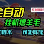 全自动挂机撸金，纯撸羊毛，单号20米，有微信就行，可矩阵批量放大-我创创业-副业网-网络创业-资源分享-网课资源-学习教程-学知识-自媒体-抖音-视频号-小红书-网络项目,赚钱软件,副业,兼职,学生赚,挂机赚-我创创业-副业网-5ccy.cn