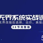 （9992期）无界系统实战课：全体系落地无界改版后选择、出价、高投产做付费引流-38节-我创创业-副业网-网络创业-资源分享-网课资源-学习教程-学知识-自媒体-抖音-视频号-小红书-网络项目,赚钱软件,副业,兼职,学生赚,挂机赚-我创创业-副业网-5ccy.cn