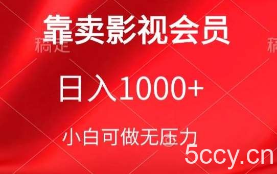靠卖影视会员，日入1000+，落地保姆级教程，新手可学【揭秘】-我创创业-副业网-网络创业-资源分享-网课资源-学习教程-学知识-自媒体-抖音-视频号-小红书-网络项目,赚钱软件,副业,兼职,学生赚,挂机赚-我创创业-副业网-5ccy.cn