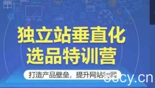 独立站垂直化选品特训营，打造产品壁垒，提升网站利润-我创创业-副业网-网络创业-资源分享-网课资源-学习教程-学知识-自媒体-抖音-视频号-小红书-网络项目,赚钱软件,副业,兼职,学生赚,挂机赚-我创创业-副业网-5ccy.cn