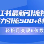 (9871期)日引500+月变现六位数24年最新小红书暴力引流兼职粉教程-我创创业-副业网-网络创业-资源分享-网课资源-学习教程-学知识-自媒体-抖音-视频号-小红书-网络项目,赚钱软件,副业,兼职,学生赚,挂机赚-我创创业-副业网-5ccy.cn