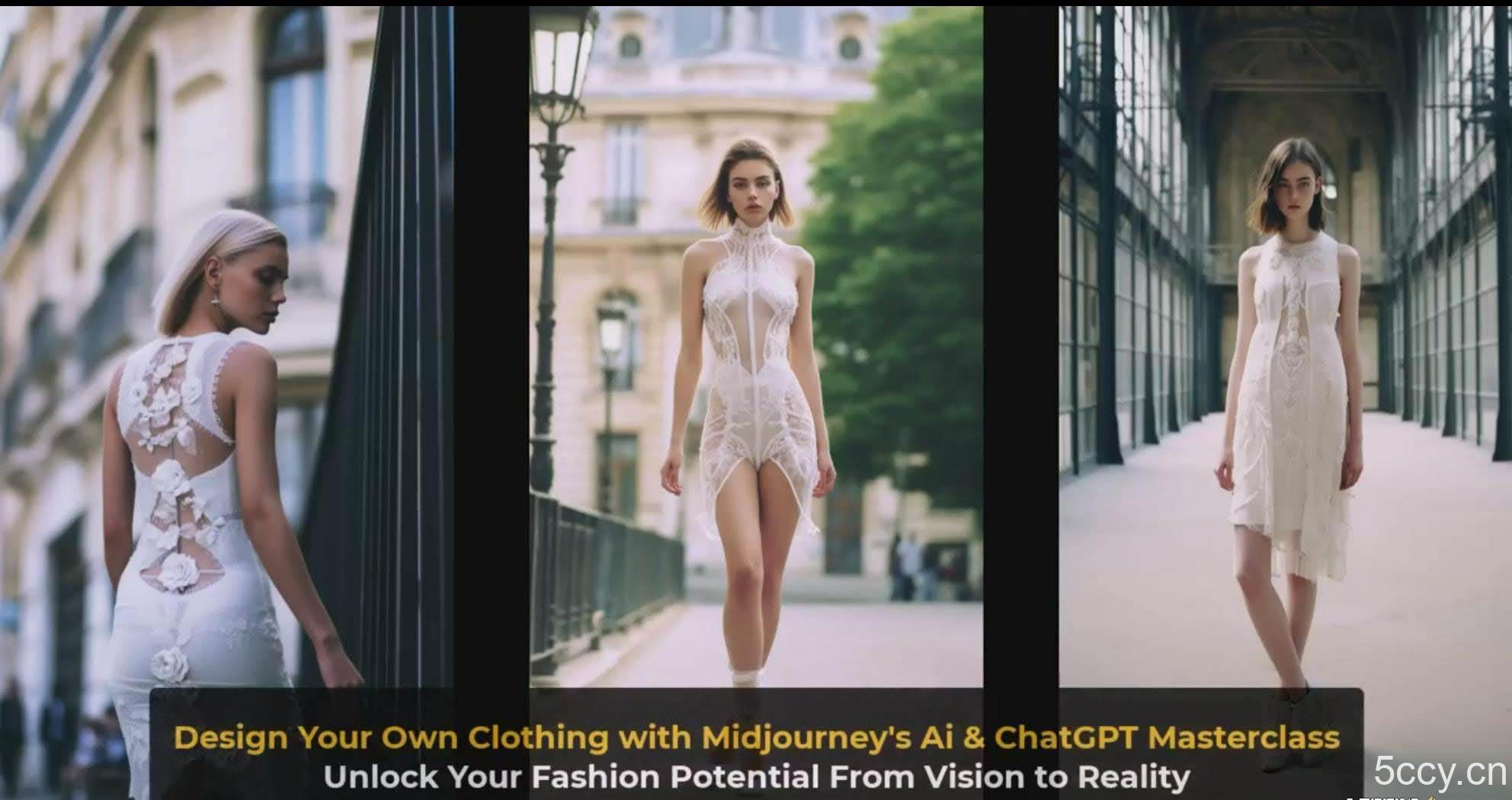 （8956期）利用 Midjourneys Ai 人工智能设计自己的服装AI大师班-10节课-中英字幕