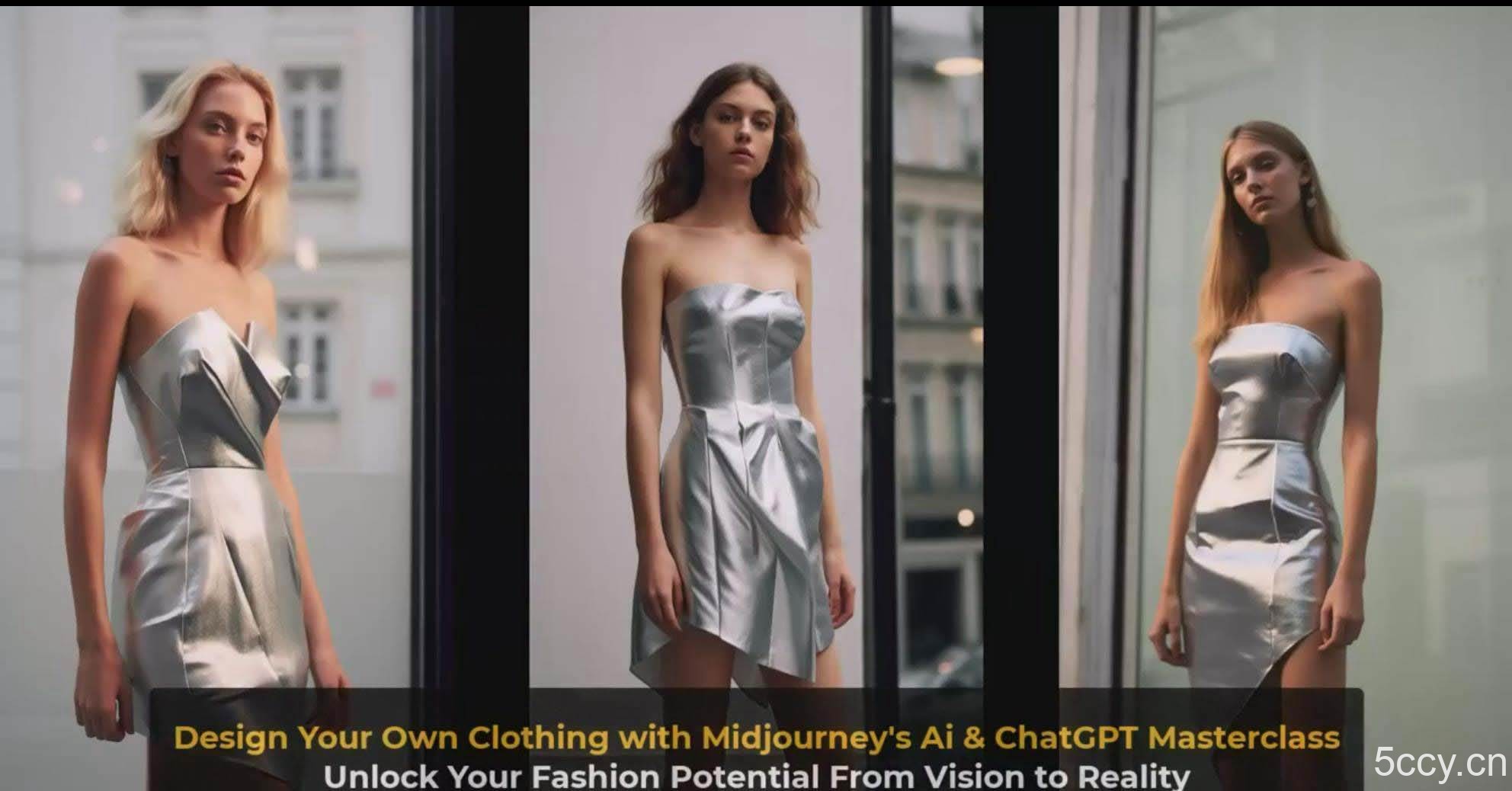 （8956期）利用 Midjourneys Ai 人工智能设计自己的服装AI大师班-10节课-中英字幕