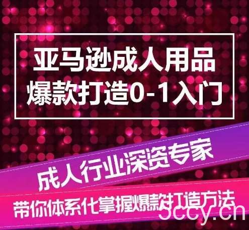 亚马逊成人用品爆款打造0-1入门，系统化讲解亚马逊成人用品爆款打造的流程-我创创业-副业网-网络创业-资源分享-网课资源-学习教程-学知识-自媒体-抖音-视频号-小红书-网络项目,赚钱软件,副业,兼职,学生赚,挂机赚-我创创业-副业网-5ccy.cn