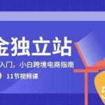 （10536期）掘金 独立站，0-1体系化入门，小白跨境电商指南（11节视频课）-我创创业-副业网-网络创业-资源分享-网课资源-学习教程-学知识-自媒体-抖音-视频号-小红书-网络项目,赚钱软件,副业,兼职,学生赚,挂机赚-我创创业-副业网-5ccy.cn