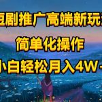 （10613期）短剧推广高端新玩法，ai一键二创，一键查询是否违规，小白轻松月入40000-我创创业-副业网-网络创业-资源分享-网课资源-学习教程-学知识-自媒体-抖音-视频号-小红书-网络项目,赚钱软件,副业,兼职,学生赚,挂机赚-我创创业-副业网-5ccy.cn