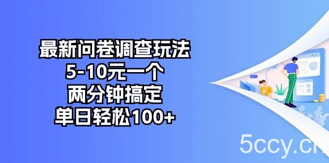 （10606期）最新问卷调查玩法，5-10元一个，两分钟搞定，单日轻松100+-我创创业-副业网-网络创业-资源分享-网课资源-学习教程-学知识-自媒体-抖音-视频号-小红书-网络项目,赚钱软件,副业,兼职,学生赚,挂机赚-我创创业-副业网-5ccy.cn
