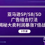 （10687期）亚马逊SP/SB/SD广告组合打法，揭秘大卖利润暴涨7倍战术 (9节课)-我创创业-副业网-网络创业-资源分享-网课资源-学习教程-学知识-自媒体-抖音-视频号-小红书-网络项目,赚钱软件,副业,兼职,学生赚,挂机赚-我创创业-副业网-5ccy.cn