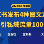 (10677期)最新小红书发布这四种图文,日引私域流量100+不成问题,-我创创业-副业网-网络创业-资源分享-网课资源-学习教程-学知识-自媒体-抖音-视频号-小红书-网络项目,赚钱软件,副业,兼职,学生赚,挂机赚-我创创业-副业网-5ccy.cn