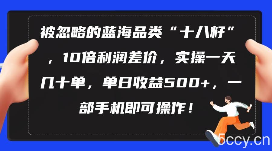 （10696期）被忽略的蓝海品类“十八籽”，10倍利润差价，实操一天几十单 单日收益500+-我创创业-副业网-网络创业-资源分享-网课资源-学习教程-学知识-自媒体-抖音-视频号-小红书-网络项目,赚钱软件,副业,兼职,学生赚,挂机赚-我创创业-副业网-5ccy.cn