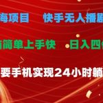 (10820期)蓝海项目,快手无人播剧4.0最新玩法,一天收益四位数,手机也能实现24…-我创创业-副业网-网络创业-资源分享-网课资源-学习教程-学知识-自媒体-抖音-视频号-小红书-网络项目,赚钱软件,副业,兼职,学生赚,挂机赚-我创创业-副业网-5ccy.cn