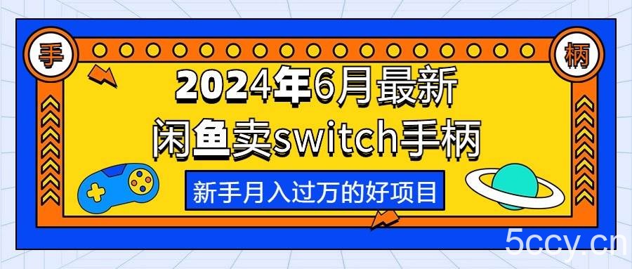 （10831期）2024年6月最新闲鱼卖switch游戏手柄，新手月入过万的第一个好项目-我创创业-副业网-网络创业-资源分享-网课资源-学习教程-学知识-自媒体-抖音-视频号-小红书-网络项目,赚钱软件,副业,兼职,学生赚,挂机赚-我创创业-副业网-5ccy.cn