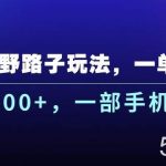 (10909期)抖音野路子玩法,一单35.日入3000+,一部手机可操作-我创创业-副业网-网络创业-资源分享-网课资源-学习教程-学知识-自媒体-抖音-视频号-小红书-网络项目,赚钱软件,副业,兼职,学生赚,挂机赚-我创创业-副业网-5ccy.cn