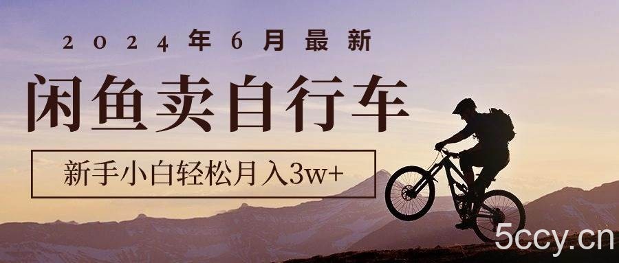 （10915期）2024年6月最新闲鱼卖自行车，新手小白轻松月入3w+项目-我创创业-副业网-网络创业-资源分享-网课资源-学习教程-学知识-自媒体-抖音-视频号-小红书-网络项目,赚钱软件,副业,兼职,学生赚,挂机赚-我创创业-副业网-5ccy.cn