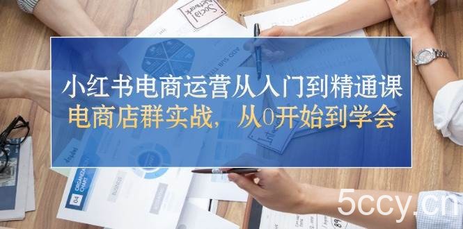 （10937期）小红书电商运营从入门到精通课，电商店群实战，从0开始到学会-我创创业-副业网-网络创业-资源分享-网课资源-学习教程-学知识-自媒体-抖音-视频号-小红书-网络项目,赚钱软件,副业,兼职,学生赚,挂机赚-我创创业-副业网-5ccy.cn