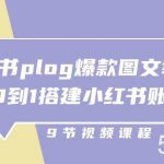 （10970期）小红书 plog-爆款图文教程，从0到1搭建小红书账号（9节课）-我创创业-副业网-网络创业-资源分享-网课资源-学习教程-学知识-自媒体-抖音-视频号-小红书-网络项目,赚钱软件,副业,兼职,学生赚,挂机赚-我创创业-副业网-5ccy.cn
