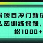 男粉项目冷门新玩法,售卖私密训练课程,一天轻松1000+【揭秘】-我创创业-副业网-网络创业-资源分享-网课资源-学习教程-学知识-自媒体-抖音-视频号-小红书-网络项目,赚钱软件,副业,兼职,学生赚,挂机赚-我创创业-副业网-5ccy.cn