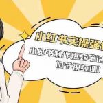 小红书实操强化班,小红书制作爆款笔记的方法(8节视频课)-我创创业-副业网-网络创业-资源分享-网课资源-学习教程-学知识-自媒体-抖音-视频号-小红书-网络项目,赚钱软件,副业,兼职,学生赚,挂机赚-我创创业-副业网-5ccy.cn