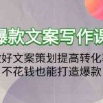 爆款文案写作课-做好文案策划提高转化率,不花钱也能打造爆款(19节课)-我创创业-副业网-网络创业-资源分享-网课资源-学习教程-学知识-自媒体-抖音-视频号-小红书-网络项目,赚钱软件,副业,兼职,学生赚,挂机赚-我创创业-副业网-5ccy.cn