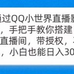 (9279期)通过OO小世界直播影视剧,搭建日不落直播间 带授权 不违规 日入300-我创创业-副业网-网络创业-资源分享-网课资源-学习教程-学知识-自媒体-抖音-视频号-小红书-网络项目,赚钱软件,副业,兼职,学生赚,挂机赚-我创创业-副业网-5ccy.cn