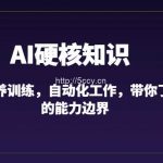 AI硬核知识-GPT喂养训练,自动化工作,带你了解AI的能力边界(10节课)-我创创业-副业网-网络创业-资源分享-网课资源-学习教程-学知识-自媒体-抖音-视频号-小红书-网络项目,赚钱软件,副业,兼职,学生赚,挂机赚-我创创业-副业网-5ccy.cn
