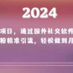 2024新项目,通过国外社交软件,快速涨粉精准引流,轻松做到月入上万【揭秘】-我创创业-副业网-网络创业-资源分享-网课资源-学习教程-学知识-自媒体-抖音-视频号-小红书-网络项目,赚钱软件,副业,兼职,学生赚,挂机赚-我创创业-副业网-5ccy.cn