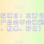 拼多多虚拟项目：三两句话解决选品难，产品会不会被起诉（简单、粗暴、好用）-我创创业-副业网-网络创业-资源分享-网课资源-学习教程-学知识-自媒体-抖音-视频号-小红书-网络项目,赚钱软件,副业,兼职,学生赚,挂机赚-我创创业-副业网-5ccy.cn