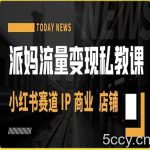 派妈流量变现私教课，小红书赛道IP 商业 店铺-我创创业-副业网-网络创业-资源分享-网课资源-学习教程-学知识-自媒体-抖音-视频号-小红书-网络项目,赚钱软件,副业,兼职,学生赚,挂机赚-我创创业-副业网-5ccy.cn