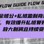 全域公 私域盈利商业大课,有效提升私域复购率,放大利润且持续变现-我创创业-副业网-网络创业-资源分享-网课资源-学习教程-学知识-自媒体-抖音-视频号-小红书-网络项目,赚钱软件,副业,兼职,学生赚,挂机赚-我创创业-副业网-5ccy.cn